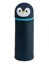 Puckator Adoramals Penguin Silicone Upright Pencil Case - School Equipment Stuff - School Supplies for Girls and Boys - University Stationery Kit - Cute Storage Pouch - Cool Teacher Supplies